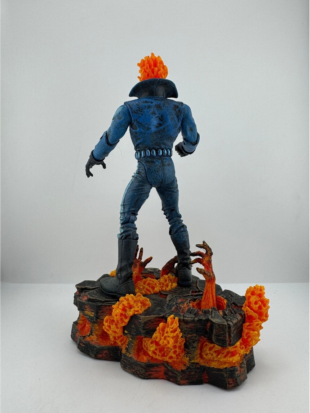 2007 Marvel Select Ghost Rider Figure Hellfire Base - Picture 2 of 9